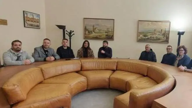 La delegazione dei cittadini a Palazzo Spada