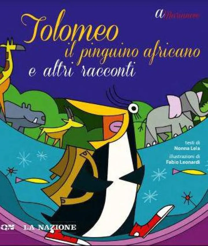 La copertina di «Tolomeo il pinguino africano e altri racconti» in regalo con «La Nazione» sabato 17 dicembre