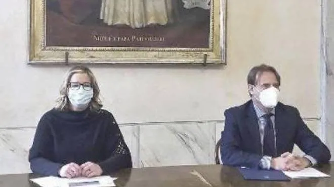 La sindaca. Ponzanelli e l’assessore Scajola presentarono il Pinqua il. 4 febbraio 2021