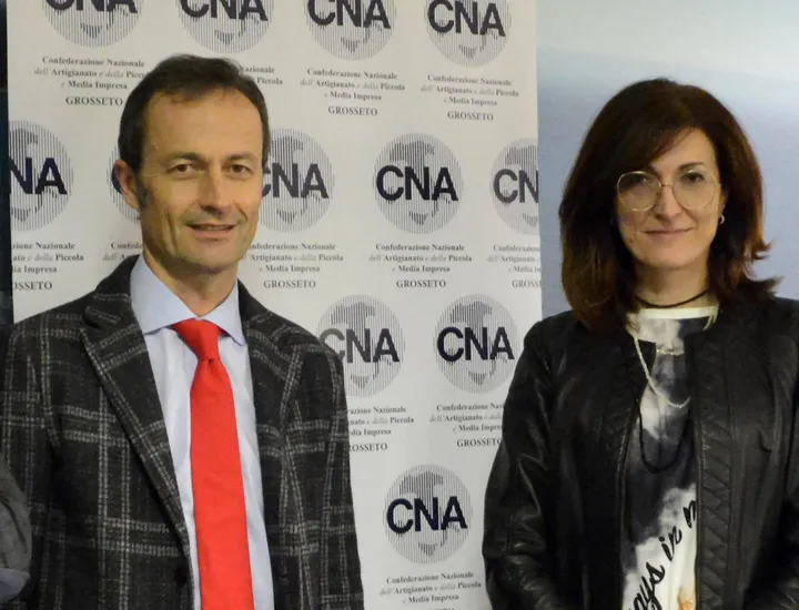 Riccardo Breda e Anna Rita Bramerini, rispettivanente presidente e direttore di Cna