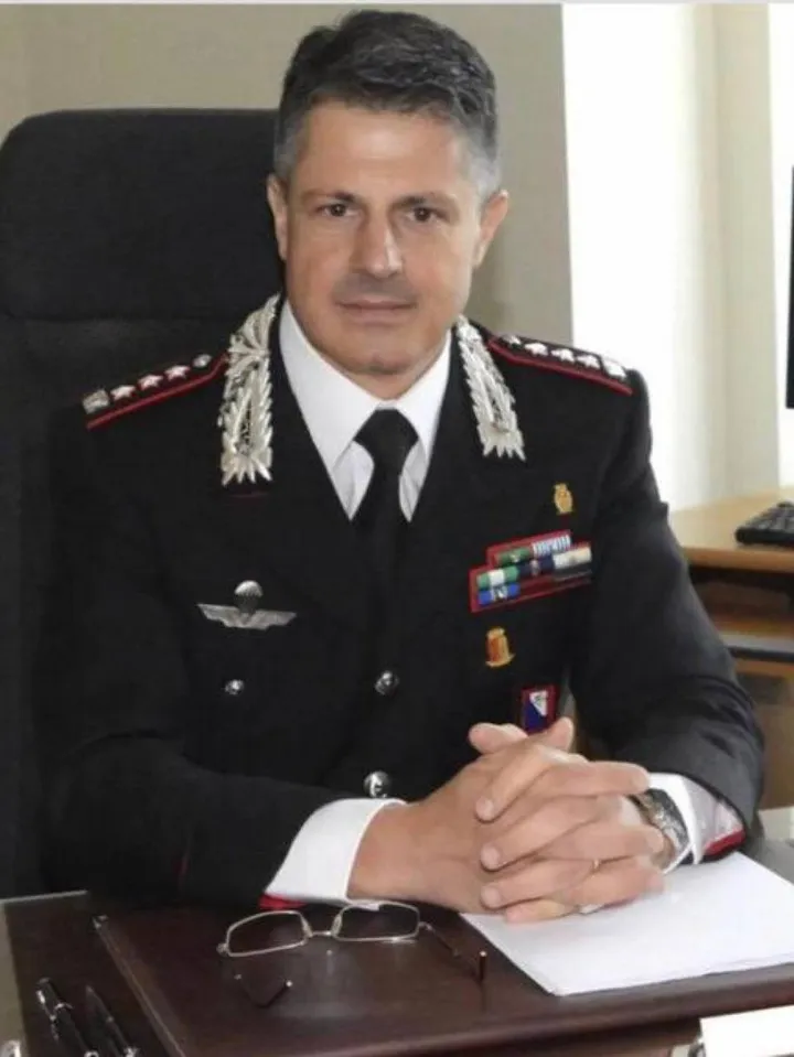 Il colonnello Giuseppe Adinolfi, comandante provinciale dei carabinieri