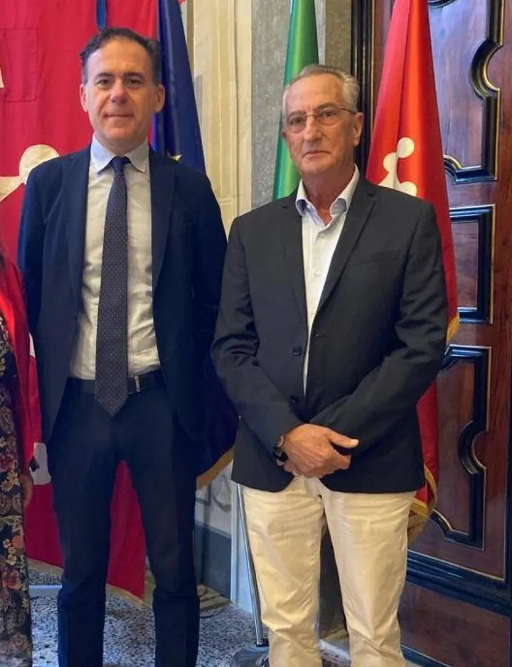 Il garante delle persone disabili, Alessandro Di Ciolo (a destra), con il sindaco di Pisa, Michele Conti
