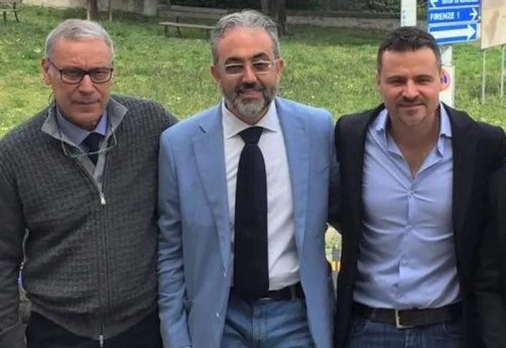 Da sinistra Paolo Barbieri, Daniele Locardi (presidente Cat) e Francesco Casini