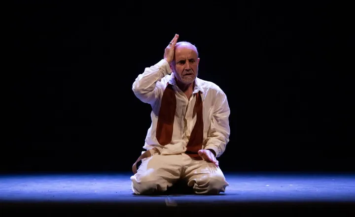«Zio Vanja», Giuseppe Cederna durante un momento dello spettacolo