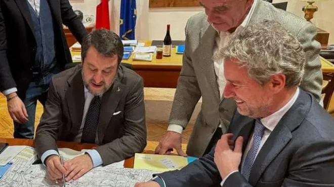L’incontro della delegazione lucchese con il ministro Salvini a Roma