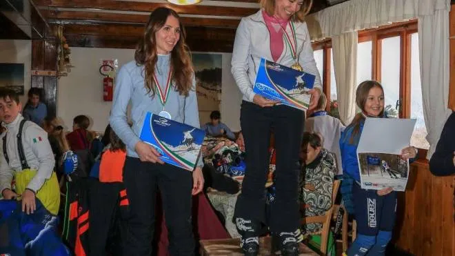 Il podio femminile: Cristina Fantoni,. Ludovica Cividini e Anita Vanzini
