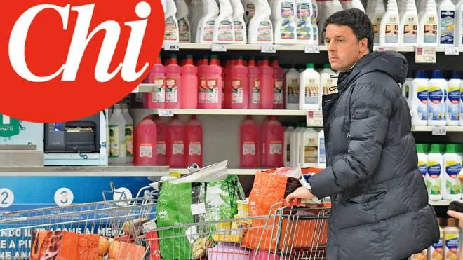 14.12.2016 Pontassieve(FI): Matteo Renzi fa la spesa alla Coop con la moglie Agnese e la figlia Ester. ESCLUSIVO