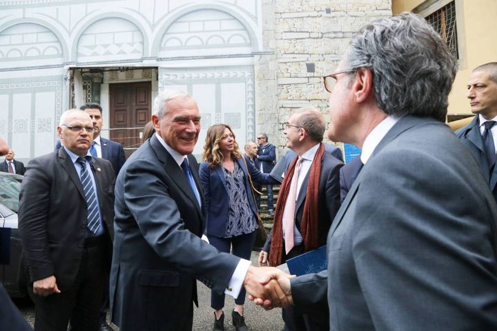 Il presidente del Senato Piero Grasso a Firenze per 'State of The Union' (Fotocronache Germogli)