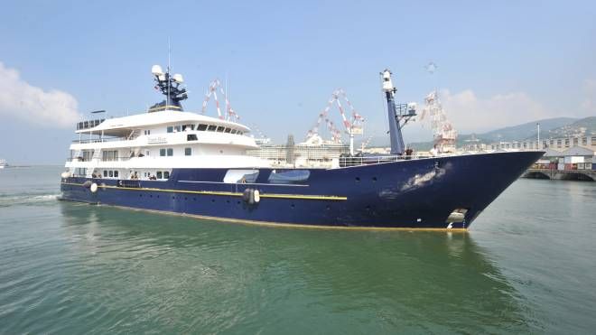 Il Force Blue, il mega yacht di Flavio 
Briatore (Ansa)