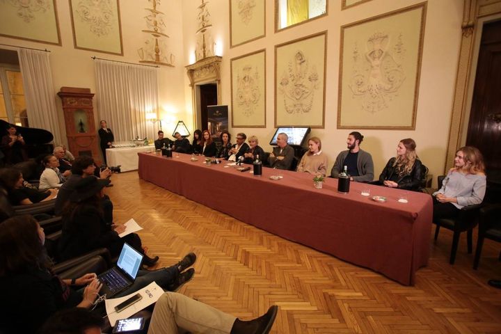 Firenze, Relais Santa Croce, conferenza stampa per il film tv Pezzi Unici. Presente il cast e la regista Cinzia Th Torrini (Foto Marco Mori/New Press Photo)