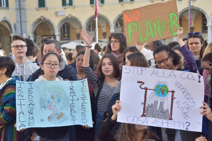 La manifestazione a Livorno (Foto Novi)