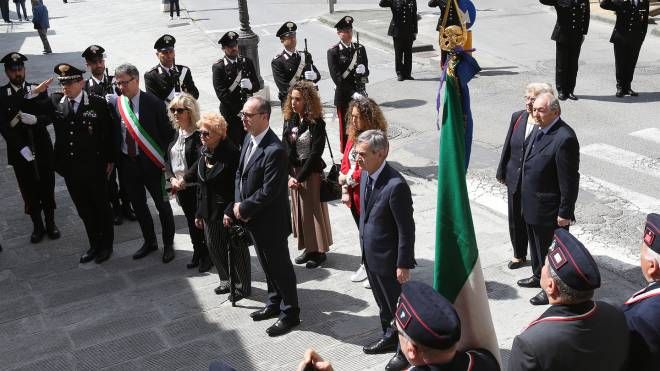 La commemorazione dei carabinieri Mario Forziero e Nicola Campanile (foto Di Pietro)
