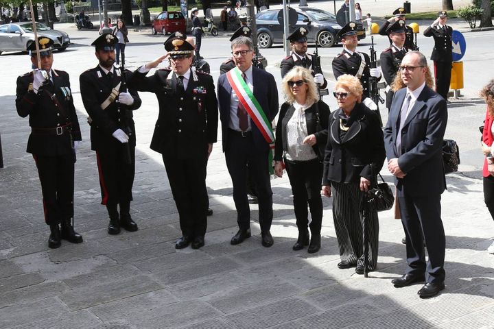 La commemorazione dei carabinieri Mario Forziero e Nicola Campanile (foto Di Pietro)