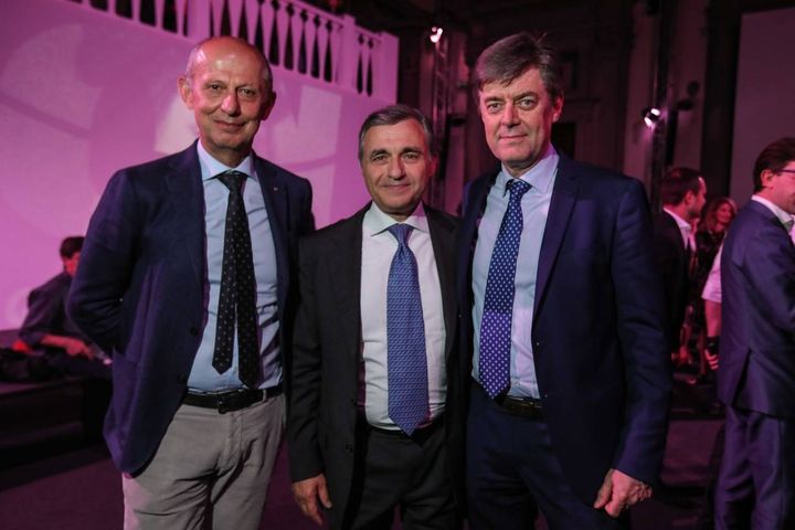 L'assessore regionale Stefano Ciuoffo, Gabriele Gori e Stefano Fantoni
