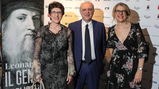 Mauro Lisi con Arianna Bartoli e Angela Polacco (foto New Press Photo)