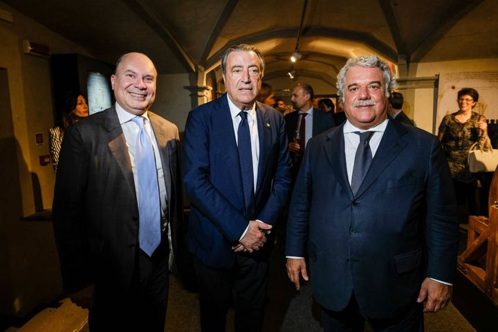 Gianluca Tenti, Francesco Carrassi e Giorgio Fiorenza (foto New Press Photo)
