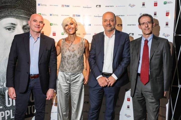 Raffaela Lazzaroni, Marco Rosatella, Stefano Cinquini, Luigi Carfagnini (TIM), foto New Press Photo