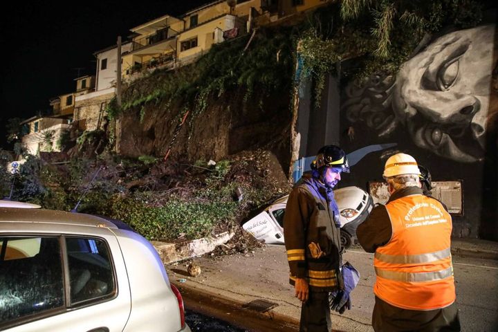 Il muro crollato a Montelupo (foto Tommaso Gasperini/Germogli)