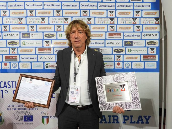 Massimo Bonini, vincitore della categoria “Fair play”
