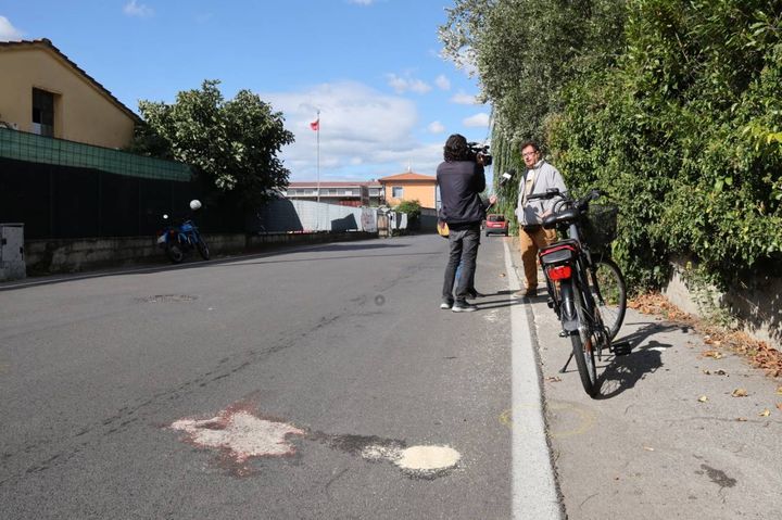 Massimo Benigno travolto e ucciso da un'auto pirata, il luogo della tragedia (Foto Germogli)