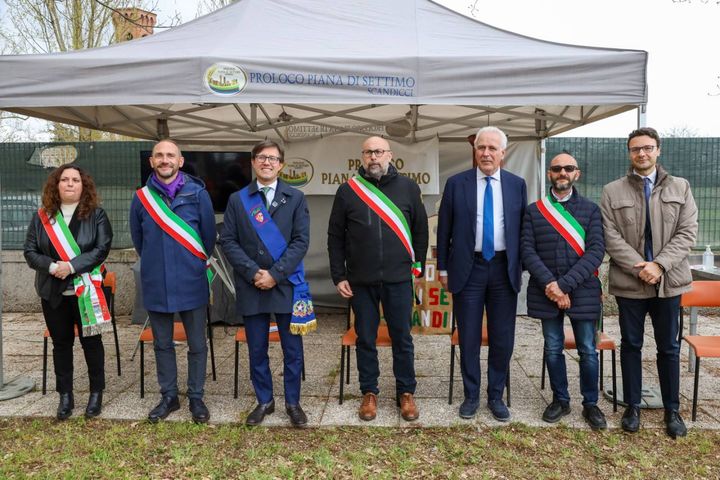 Firenze, inaugurazione nuova passerella ciclo pedanale che collega Badia a San Donnino e Campi Bisenzio
(Foto Germogli)