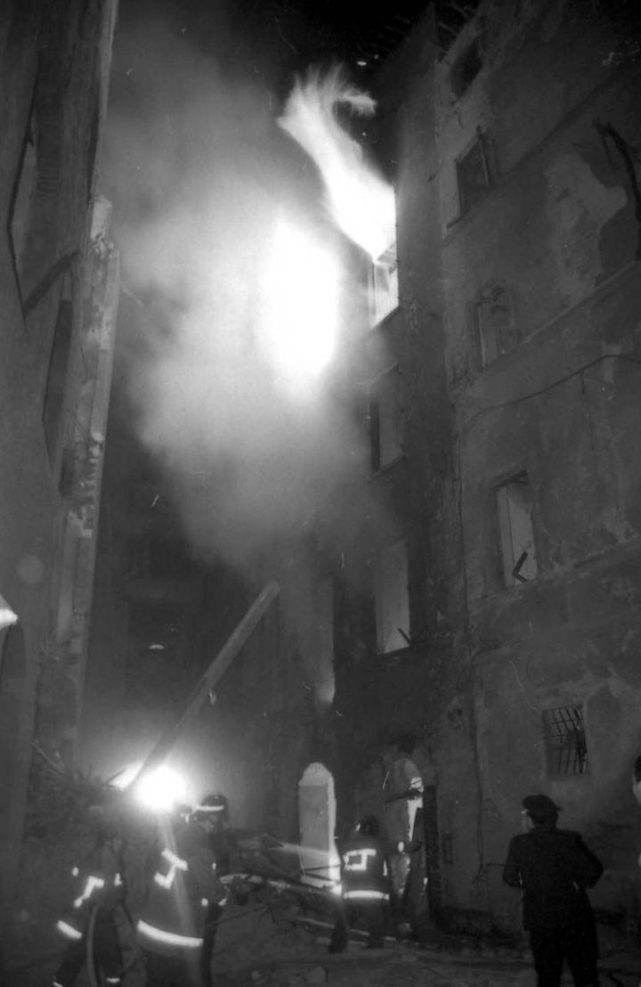 L'attentato in via dei Georgofili (Foto di archivio New Pressphoto)