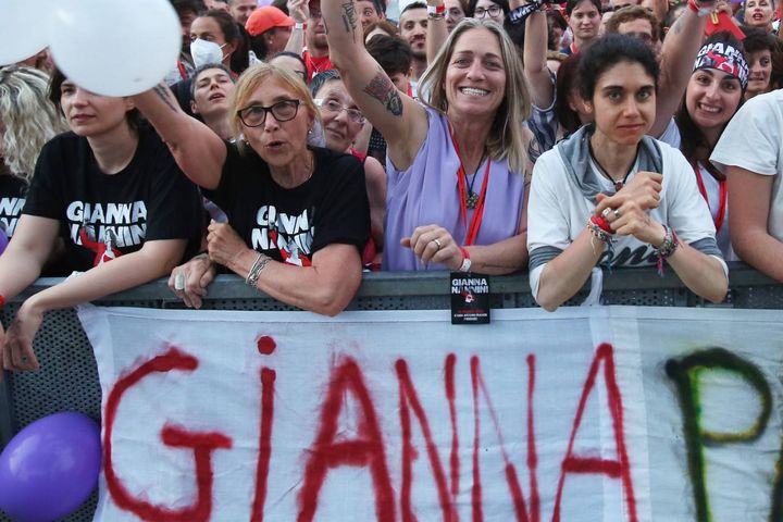 Firenze, stadio "Franchi": la notte magica di Gianna Nannini (Tania Bucci/New Press Photo)