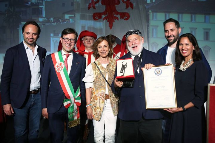 Consegnate le Chiavi della città di Firenze  e il Premio per la Diplomazia Culturale al fotografo Bruce Weber
(foto Marco Mori/New Press Photo)