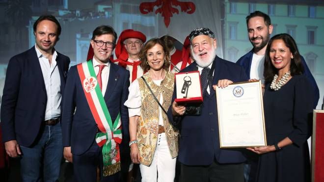 Consegnate le Chiavi della città di Firenze  e il Premio per la Diplomazia Culturale al fotografo Bruce Weber
(foto Marco Mori/New Press Photo)