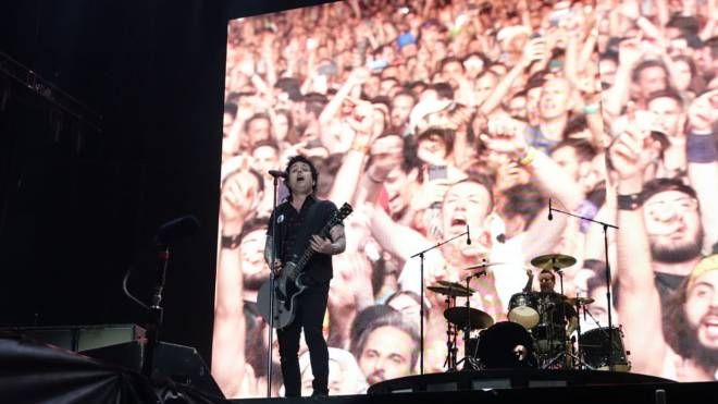Firenze Rocks 2022, il concerto dei Green Day (foto Tania Bucci/New Press Photo)