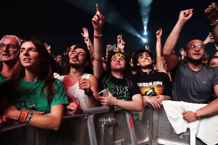 Firenze Rocks 2022, il concerto dei Green Day (foto Tania Bucci/New Press Photo)