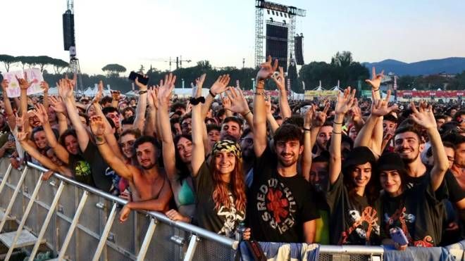Firenze Rocks, concerto dei Red Hot Chili Peppers (foto Tania Bucci/New Press Photo)