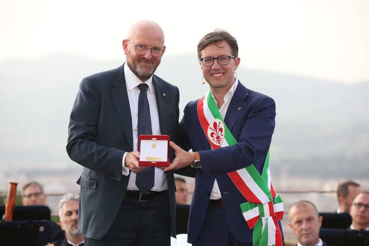 Fiorini d'Oro 2022: Domenico Giani con il sindaco Nardella  (New Press Photo)