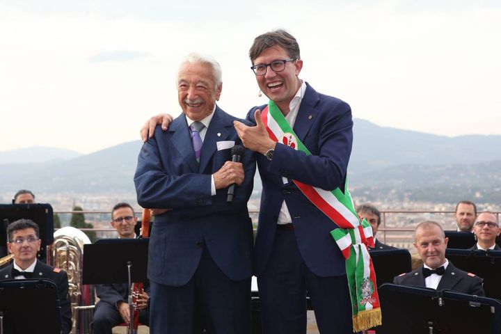  Fiorini d'Oro 2022: Adriana Barbecchi Grassi con il sindaco Nardella (New Press Photo)