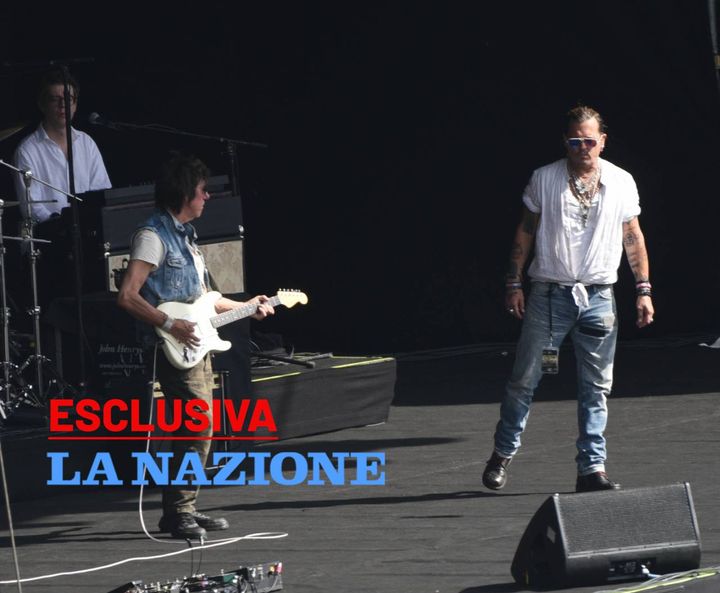 Perugia, Johnny Depp all'arena Santa Giuliana per Umbria Jazz (foto  Matteo Crocchioni)