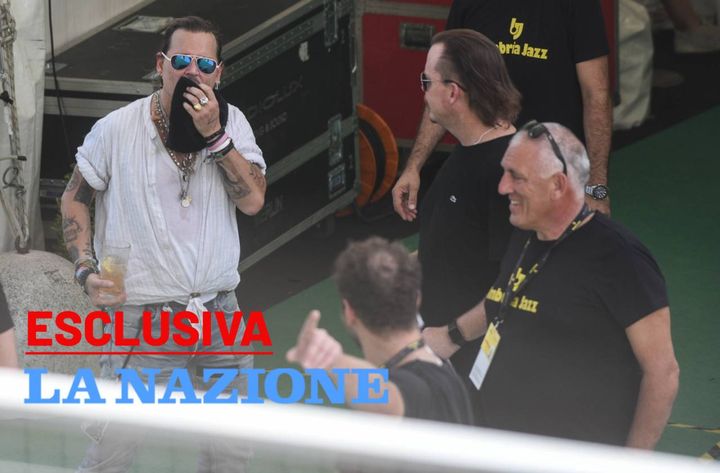 Perugia, Johnny Depp all'arena Santa Giuliana per Umbria Jazz (foto  Matteo Crocchioni)