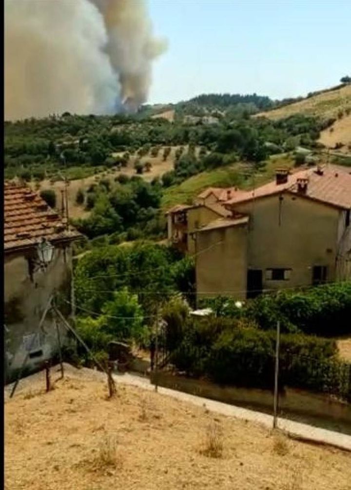 Incendio a Cinigiano, Grosseto (Aprili)