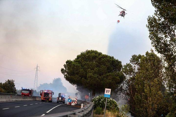 L'incendio in Fipili (Tommaso Gasperini / Fotocronache Germogli)