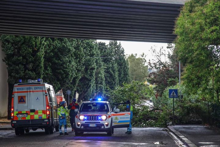 Empoli, alberi caduti a causa del maltempo in via dei Cappuccini
(foto Gasperini/Germogli)