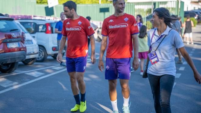 Fiorentina, il trasferimento dai campini al Franchi per l'allenamento (Fotocronache Germogli)
