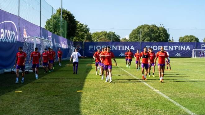 Fiorentina, allenamento prima del Riga in Conference League (Fotocronache Germogli)