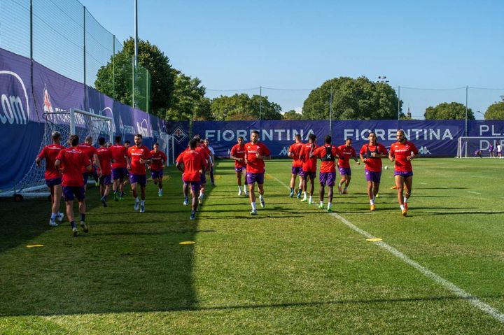 Fiorentina, allenamento prima del Riga in Conference League (Fotocronache Germogli)
