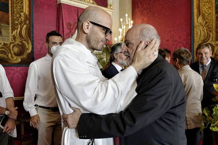 Graziano Cioni con Padre Bernardo
