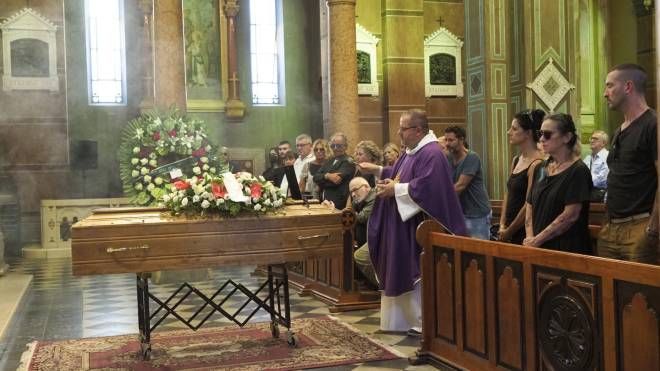 I funerali di  Mauro Frascatore a La Spezia