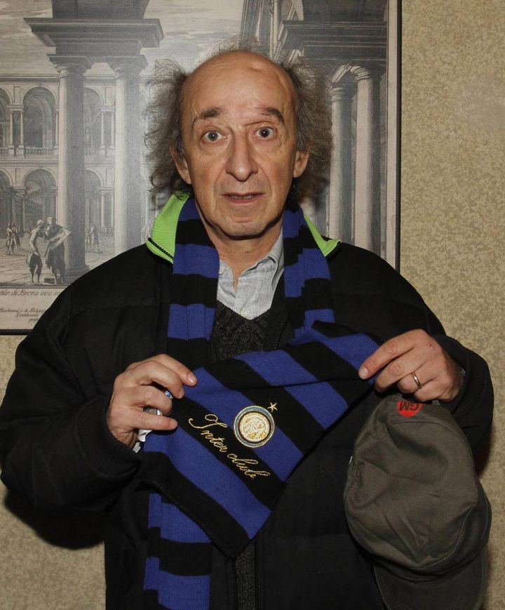 Con la maglia dell'Inter, la sua grande passione (foto Alive)