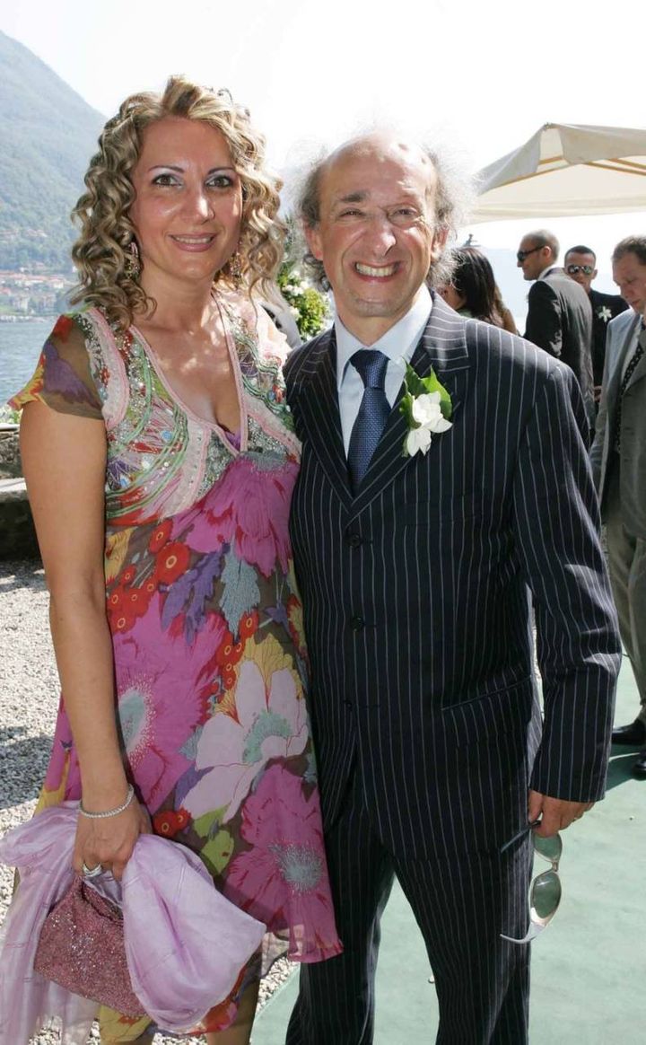 Con la moglie Rosy al matrimonio di Gianluca Zambrotta a Como (Alive)