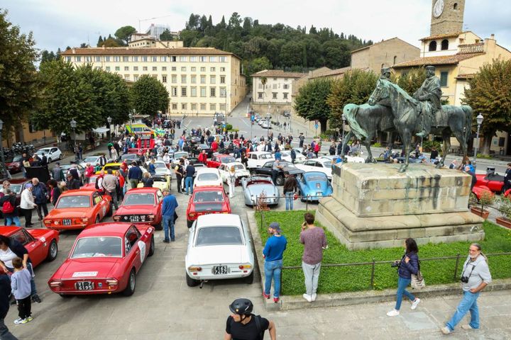 Auto storiche per la Firenze-Fiesole (foto Germogli)