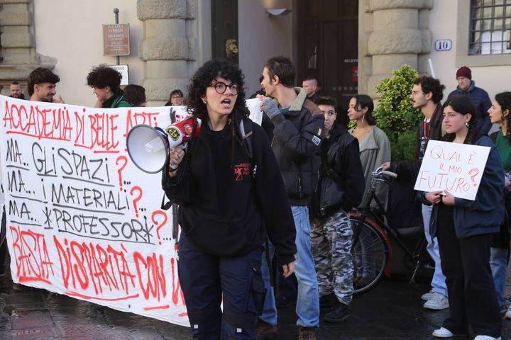 Firenze, operai dell'ex Gkn e studenti insieme in piazza (Press Photo)