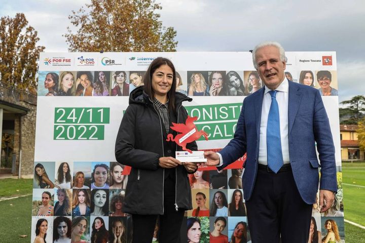 Maria Sole Ferrieri Caputi riceve il premio 'Pegaso d'oro' della regione Toscana (Foto Giuseppe Cabras / NewPressPhoto)