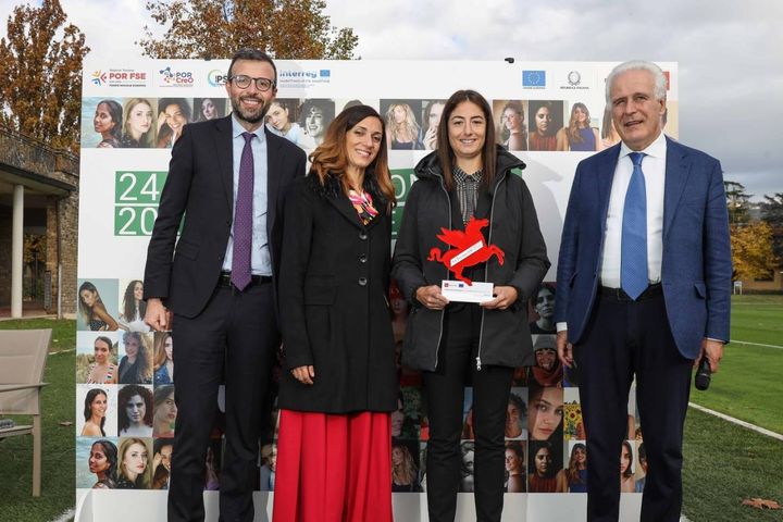 Maria Sole Ferrieri Caputi riceve il premio 'Pegaso d'oro' della regione Toscana (Foto Giuseppe Cabras / NewPressPhoto)